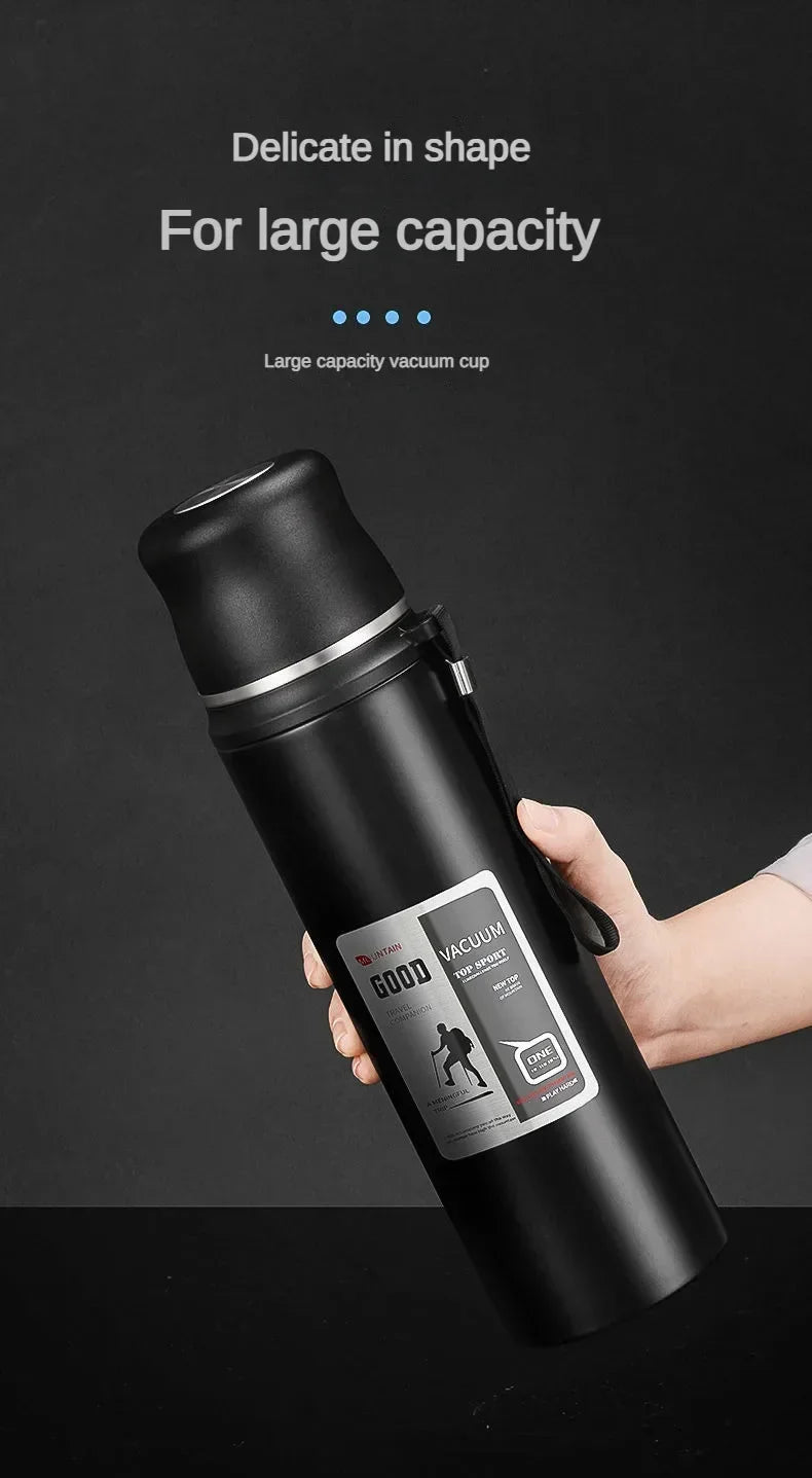 Grande Bouteille Isotherme en Acier Inoxydable – Thermos de Voyage prévisionnel