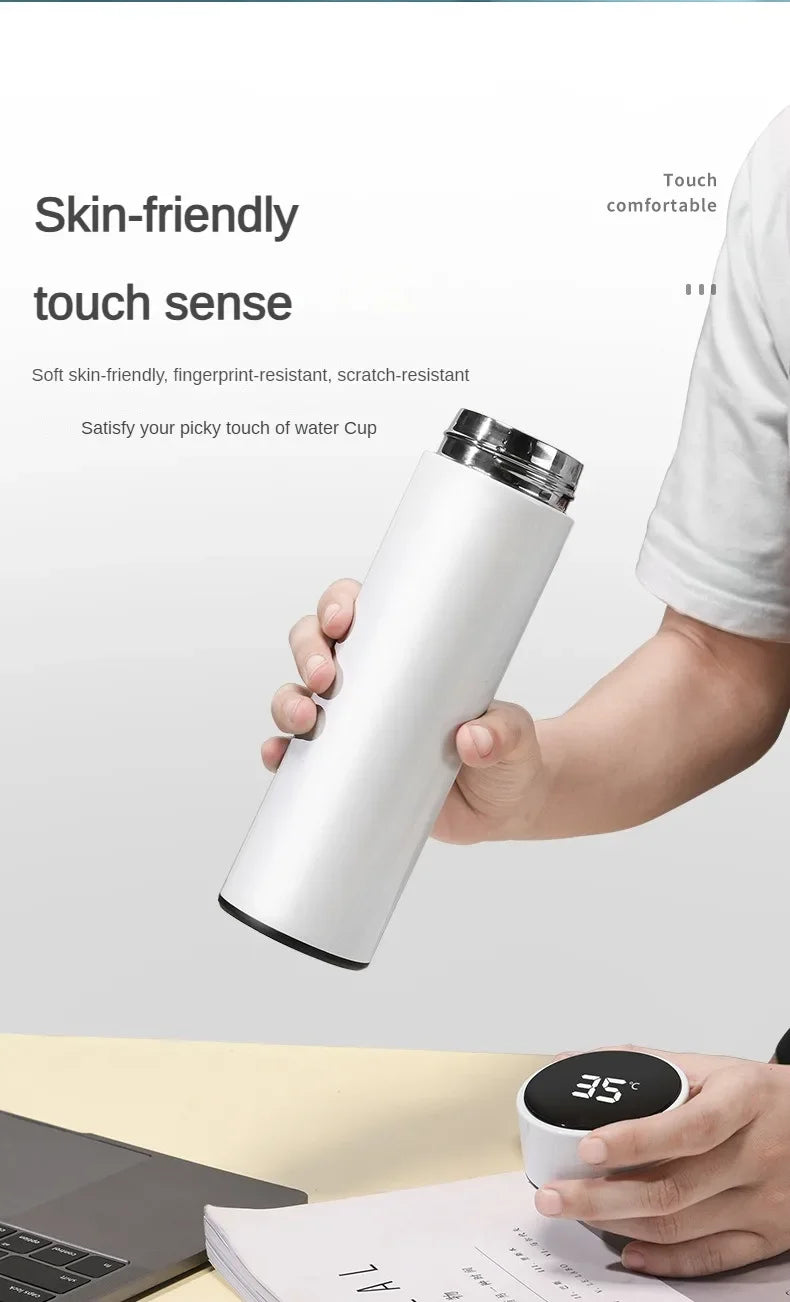 Bouteille Thermos 500ml en Acier Inoxydable – Affichage Numérique de Température