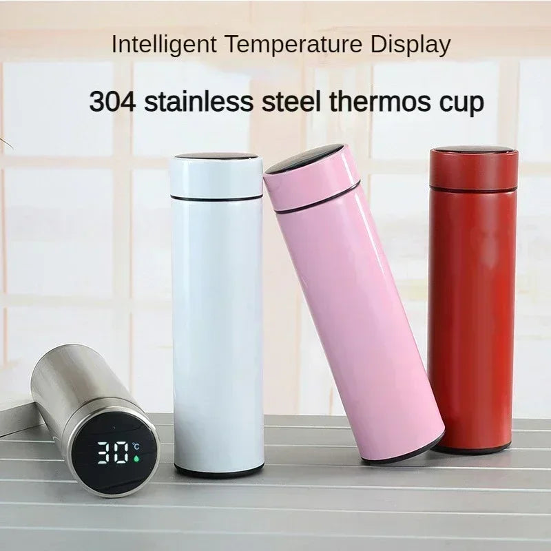 Bouteille Thermos 500ml en Acier Inoxydable – Affichage Numérique de Température