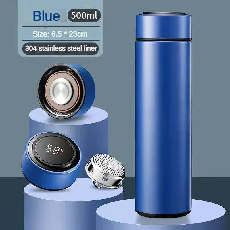 Bouteille Thermos 500ml en Acier Inoxydable – Affichage Numérique de Température