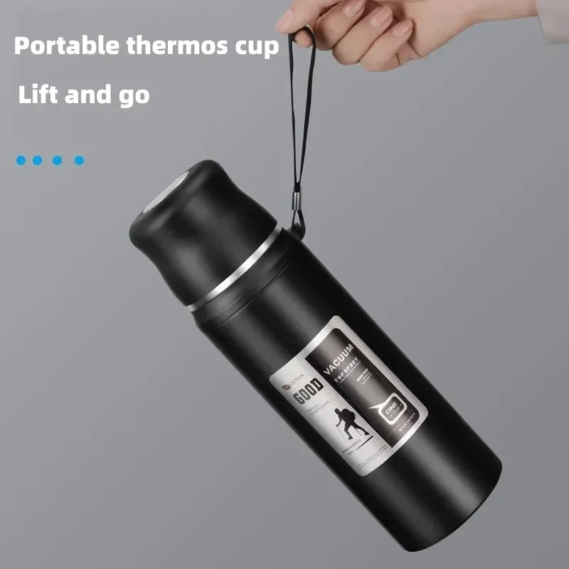 Grande Bouteille Isotherme en Acier Inoxydable – Thermos de Voyage prévisionnel