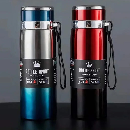 Bouteille Thermos 1L en Acier Inoxydable – Maintien de la Température pour Eau, Thé et Café